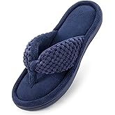 ULTRAIDEAS Women's Popcorn Flip Flop House Slipper with Memory Foam