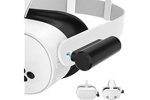 YRXVW Battery Pack Compatible with Meta Quest 3S/Oculus Quest 2 Accessories,Portable Fast Charger Vr Battery Pack, Light Weight Rechargeable 3400mah Power Bank Battery for Extended 2-3h Gametime