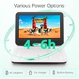 YOTON 12.5in Portable DVD Player with 10.5in Swivel Screen White view 9
