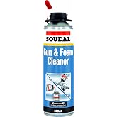 Soudal 902000 Solvent for Cleaning Gun Applicator and Uncured Foam Spillage, Clear