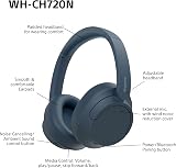 Sony WH-CH720N Wireless Noise Cancelling Headphones Bluetooth Blue 50hr Battery view 8