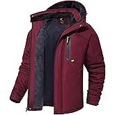 QPNGRP Mens Waterproof Ski Snowboard Jacket Winter Windproof Snow Coat