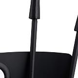 Relaxdays 5 Piece Fireplace Tool Set Black Poker Tongs Shovel Broom Bucket Stand view 9
