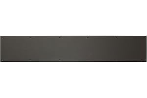BRASS Accents A09-P0834-613KP 8" x 34" Oil Rubbed Bronze Kick Plate Powder Coated Screw Mount