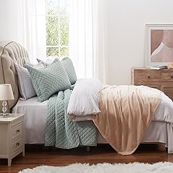SunStyle Home Quilt Set Queen Sage Green