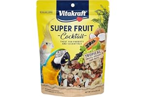 Vitakraft Super Fruit Cocktail Treat for All Parrots and Cockatiels, 20-Ounce Pouch