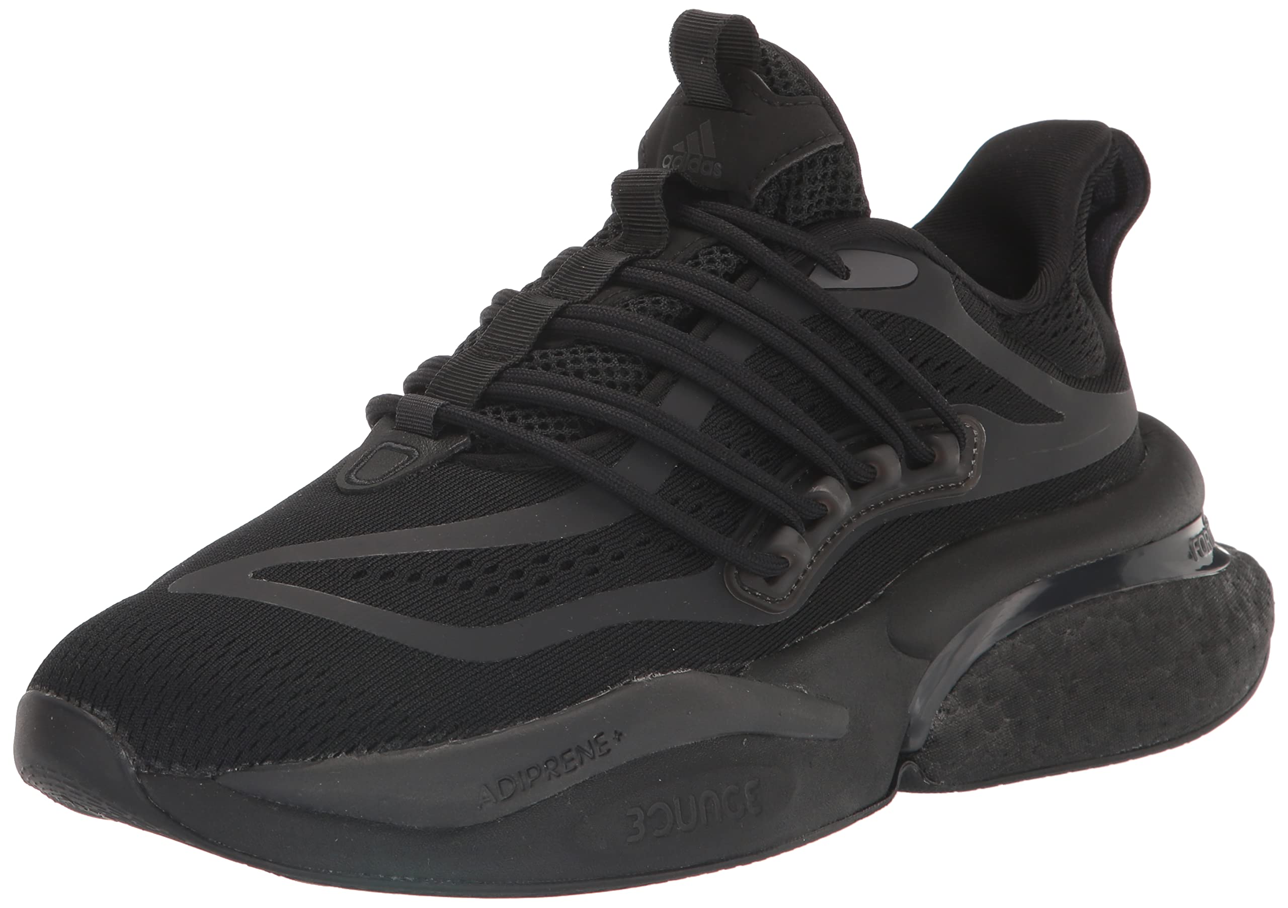 Adidas Men's AlphaBoost V1 Running Shoe, Black/Grey/Carbon, 6.5 Image
