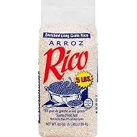 Amazon.com : Rico Enriched Long Grain Rice, 5 lbs : Gourmet Food ...