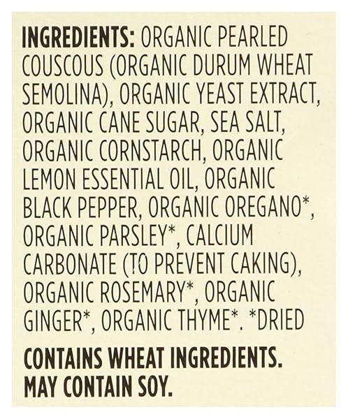 365 EVERYDAY VALUE, ORGANIC LEMON & HERB PEARLED COUSCOUS, 5 OZ