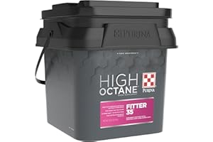 WAGGIN' TRAIN Purina | High Octane Fitter 35 | Topdress Show Feed Supplement for Livestock | 20 Pound (20 lb.) Pal