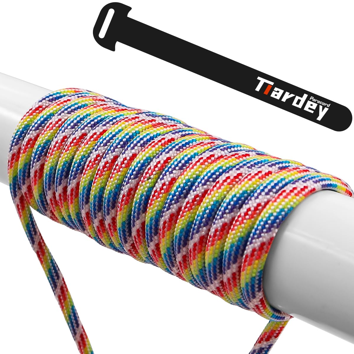 Tiardey PPF-027 Paracord 4mm 100ft (31m) 7 Core Strand,Tear-resistant,Nylon Cord,Mil Spec Type III Paracord,Holds up to 250kg for Outdoor Survival Camping