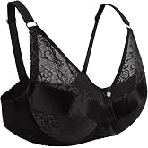Vollence Mastectomy Bra Post Surgery Pocket Bra for Breast Form Prosthesis | Adjustable Straps, Worn Daily, Breathable Lace Fabric, Soft Feel, Comfortable Fit, Gentle on Skin, Supportive Fit