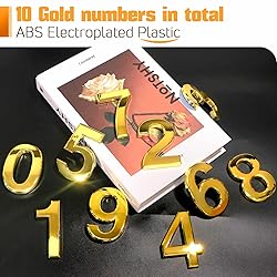 Ranslen 10 Pieces 3 Inch High House Numbers