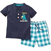 Bumeex Toddler Boys Cotton Clothing Sets Short Sleeve Tee and Shorts