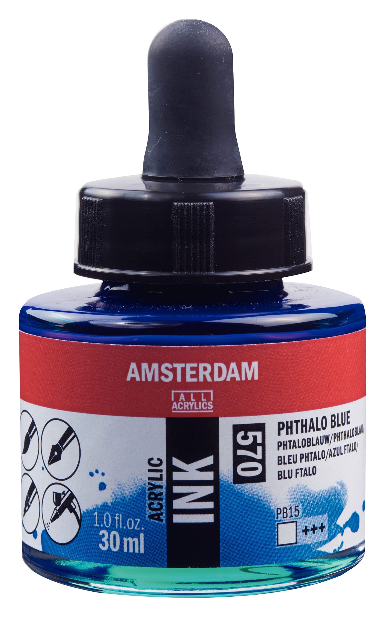 Amsterdam ACRYLC Ink PHTH.Blue, Phthalo Blue, One Size