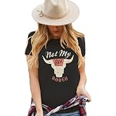 Let 'er Rip Cowboy T-Shirt Tee Women Casual Country Music Short Sleeve Tees Tops