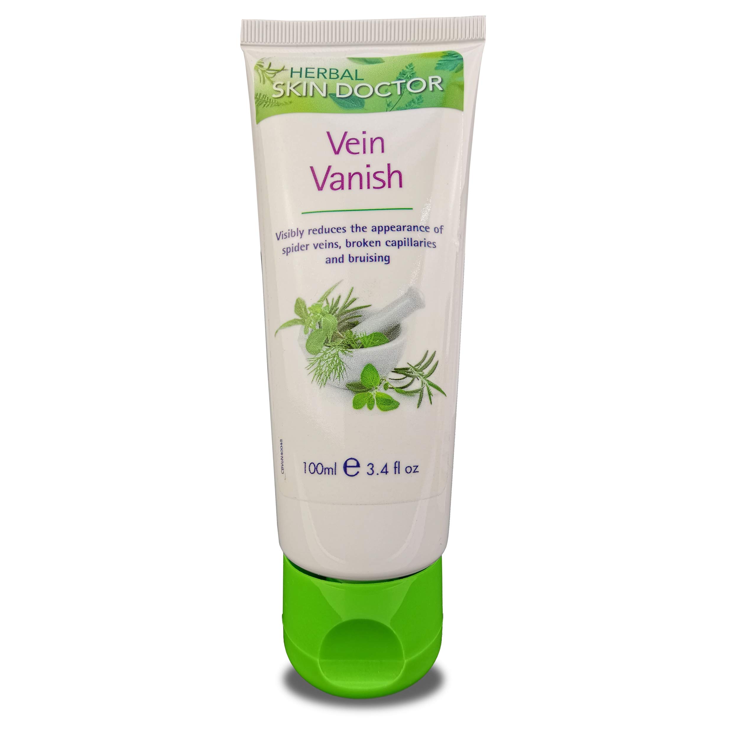 IDHCT Vein Vanish - Herbal Skin Doctor - 100ml X-Large Tube - The Professional Formula That Dramatically Diminishes The Appearance of Spider Veins, Broken Capillaries & Bruising Painlessly in Weeks!