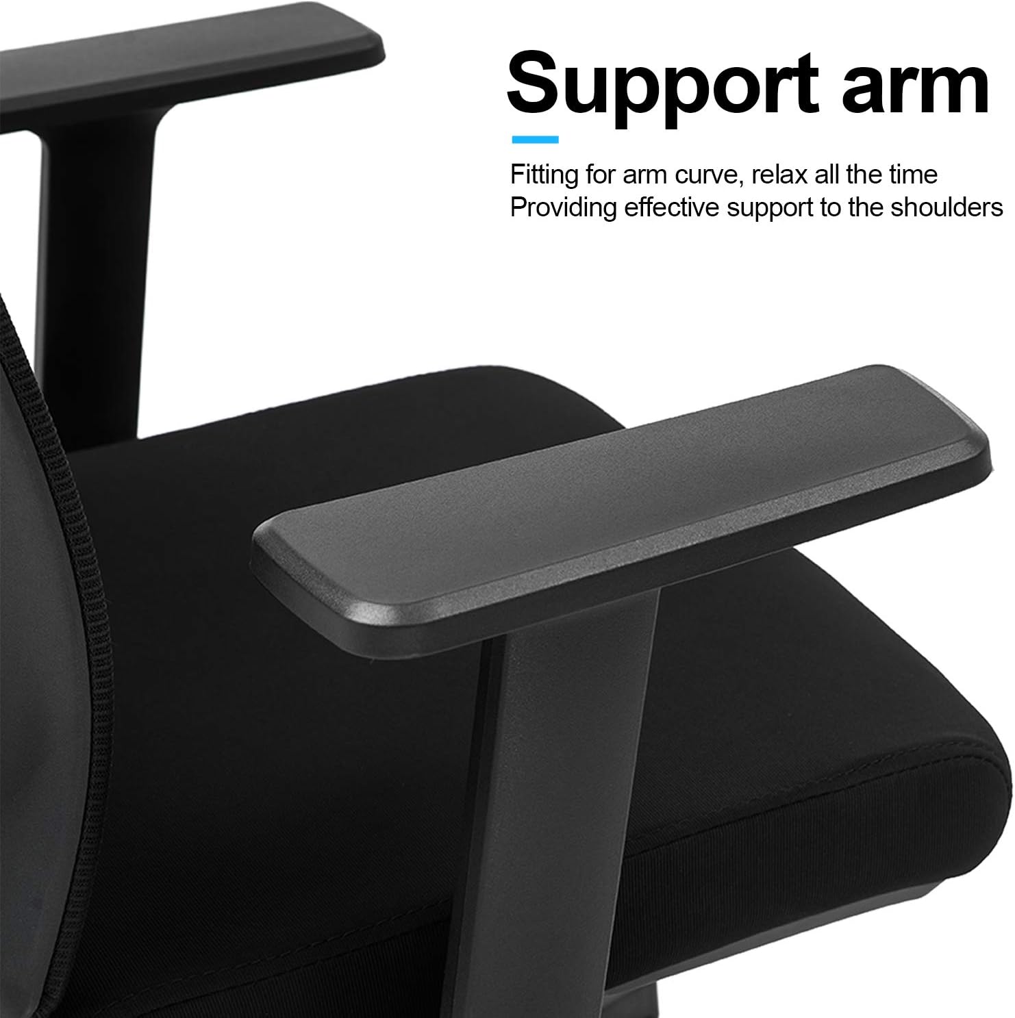 Ergonomic Office Chair,Home Comfort Chairs,High Back Adjustable Home Desk Chair with Lumbar Support,High Back with Breathable Mesh,Thick Seat Cushion,Adjustable Head & Lumbar Support: Kitchen & Dining