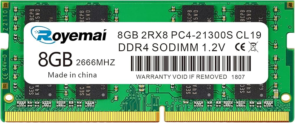 D DUOMEIQI 8GB DDR4 SODIMM 2666MHz PC4-21300S Laptop RAM 1.2V CL19