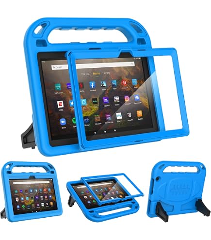 Custodia Antiurto Per Bambini Huawei MediaPad T3 10, Con Tracolla E Supporto, Schiuma EVA Leggera, Colore Nero - 3