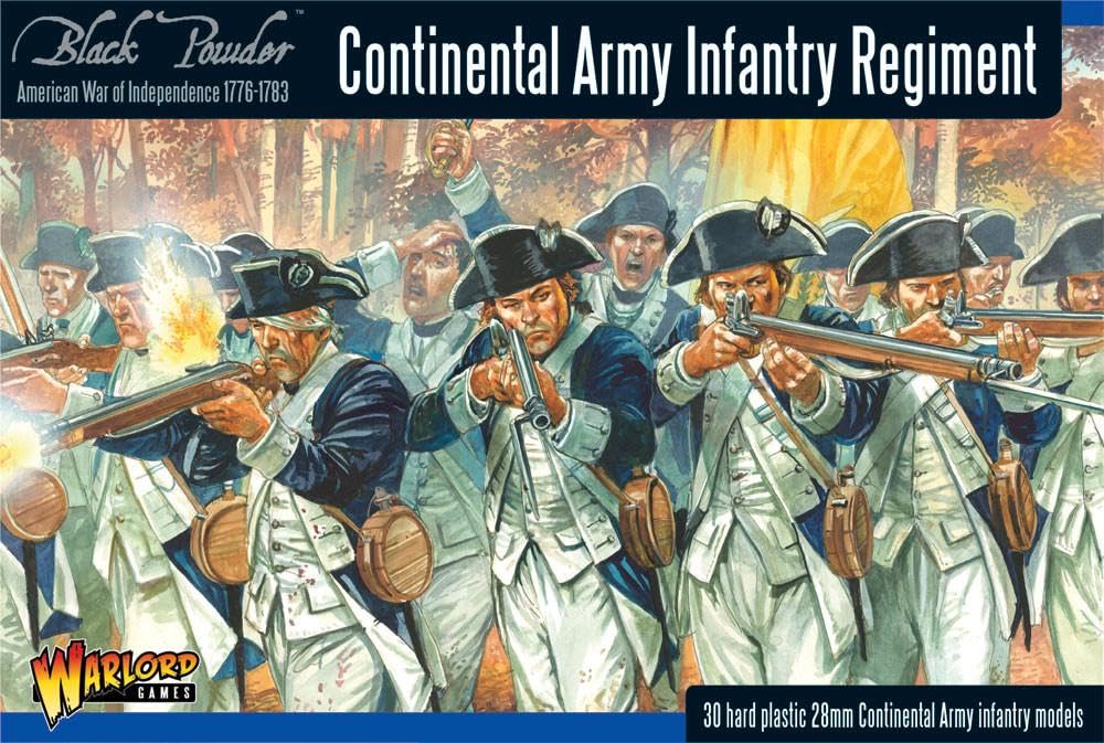 WarLord Black Powder - American War of Independence - Continental Infantry (28mm) (WGR-AWI-04)