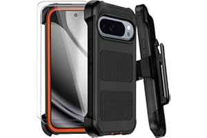 for Google Pixel 10 Pro XL Case with Belt Clip Holster,Military Grade Anti-Drop Shockproof Defender Phone Cases 2X Screen Pro