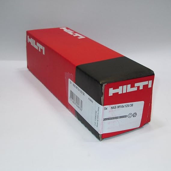 Pack of 5 Rod has 5.8 M16x125/38 Hilti 25 Pcs. Chemical Anchor Amazon