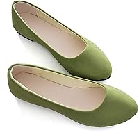 Stunner Women Cute Slip-On Ballet Shoes Soft Solid Classic Pointed Toe Flats