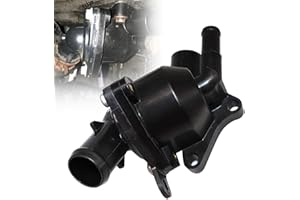 SecosAutoparts Coolant Thermostat Housing, Fit for Honda Civic 2002-2005 2.0L, CR-V 2002-2006 2.4L, Fit for Acura RSX 2002-2006 2.0L l4, Replace# 19320-PNA-003, 19301-PNA-003