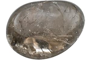 AMAZING GEMSTONE 1 oz Smoky Quartz Crystal Tumbled Stones Polished Rocks - Natural Gem Stones for Healing - DIY Crystals for Protection