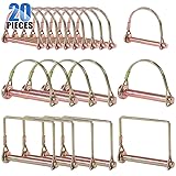 Glarks 20Pcs Heavy Duty PTO Pin Assortment Kit for