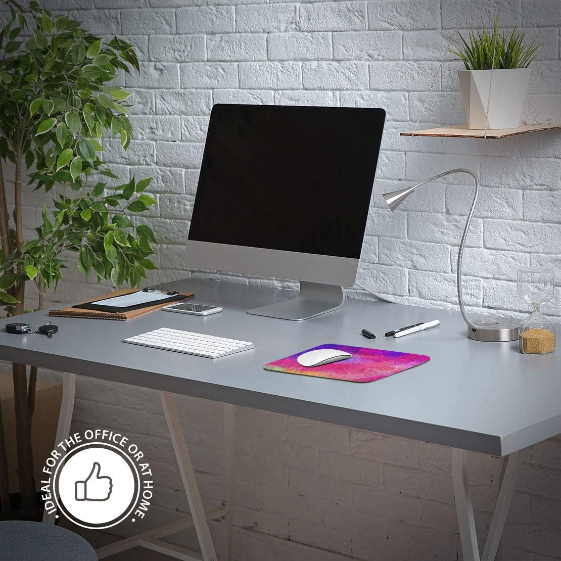 Watercolour Painting Pink Purple Mouse Mat Pad Computer PC Laptop Gaming Office Home Desk Accessory Gadget 12446 - Image 5