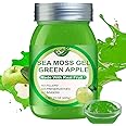 Sea Moss Raw Organic,15OZ Natural Sea Moss Gel with Irish Sea Moss-Immune and Digestive Support Vitamin Mineral Antioxidant Supplements(Green Apple)