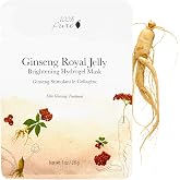 100% PURE Ginseng Royal Jelly Face Mask | Anti-Aging; with Hyaluronic Acid, Vitamin C, Collagen