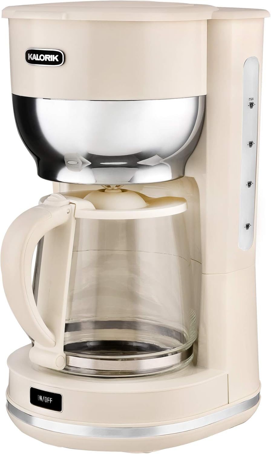 Kalorik 10 Cup Retro Coffee Maker (Cream)