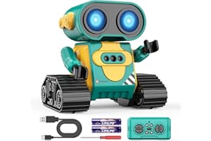 Hamourd Electronic Pets Robot Toys for Boys & Girls, Remote Control Robot Kids Toys, Auto-Demo, Gesture Sensing, and Multiple Eye Light Auto Modes, Flexible Arms, Dance, Music, Boys Toys