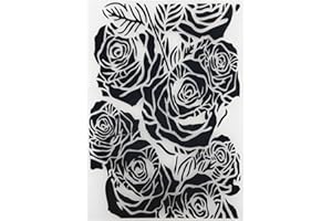 DzIxY Rose Flower Plastic Embossing Folders for Cards Making Supplies DIY Paper 3D Scrapbook Stencils Album Crafts Decoration Template