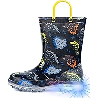 Botas De Chuva Infantis Com Luz E Glitter - Tamanho 12 Infantil Tema Espaço