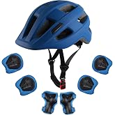 Kids Bike Helmet for Ages 1-8 Years, Adjustable Toddler Boys and Girls Helmets, Lightweight Child Infant Bicycle Cycling Scooter Sports Helmet 48-54cm