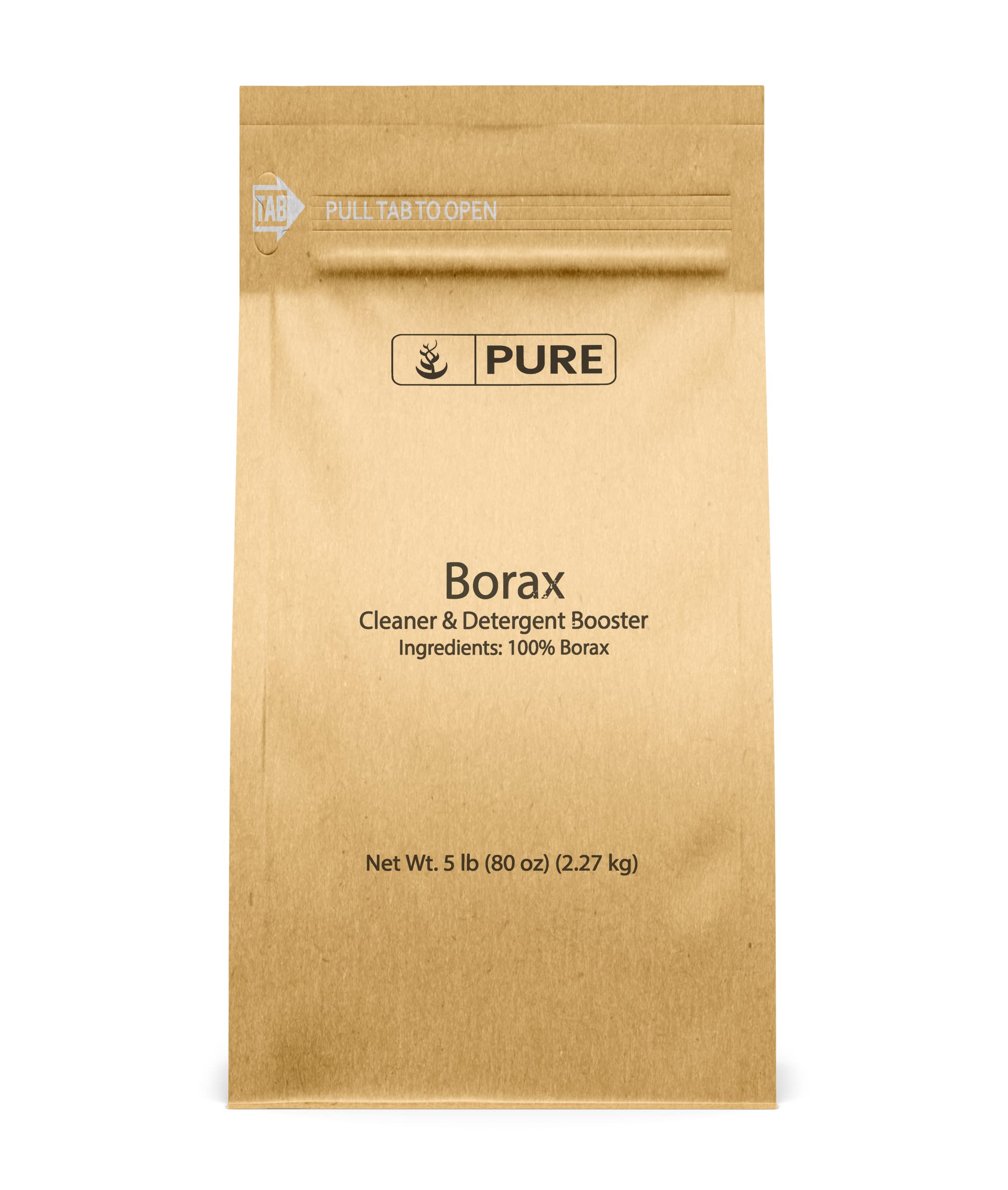 PURE ORIGINAL INGREDIENTS Borax (5 lb) Sodium Borate, Multipurpose Cleaning Agent,