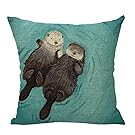 Froomer Animal pillowcase Cotton Linen Pillow Case Sofa Waist Throw Cushion Cover