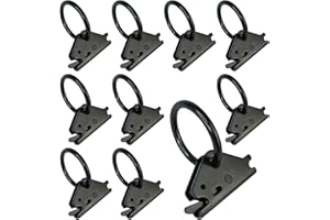 ANLU LOAD E Track O Ring E Track Tie Down Anchors for Trailers Flatbeds Pickup Trucks,Steel. (Black 10 PCS)