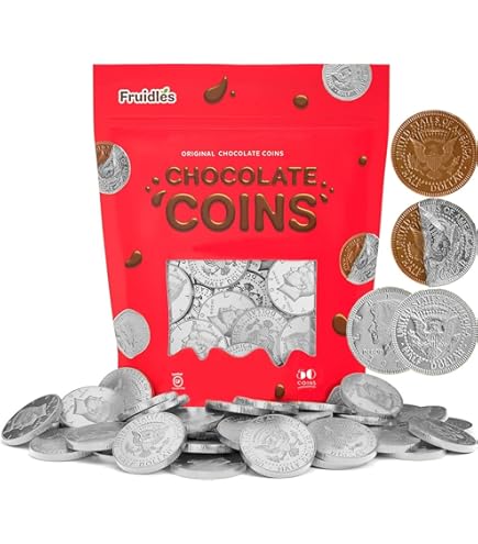 Amazon.com: Fort Knox Milk Chocolate 1.5-inch Coins - Blue Foil, 1