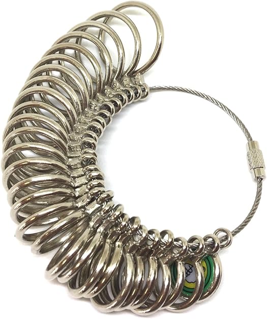 Amazon Wumio リングゲージ 日本規格28号まで 指輪のサイズ測定 自宅で簡単に計測可能 ネット通販で指輪を買うときに便利 リングゲージ ルーペ 通販