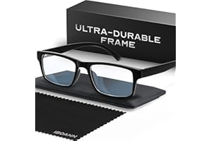 IBOANN Reading Glasses for Men Readers Mens Stylish Blue Light Blocking Computer Eyeglasses