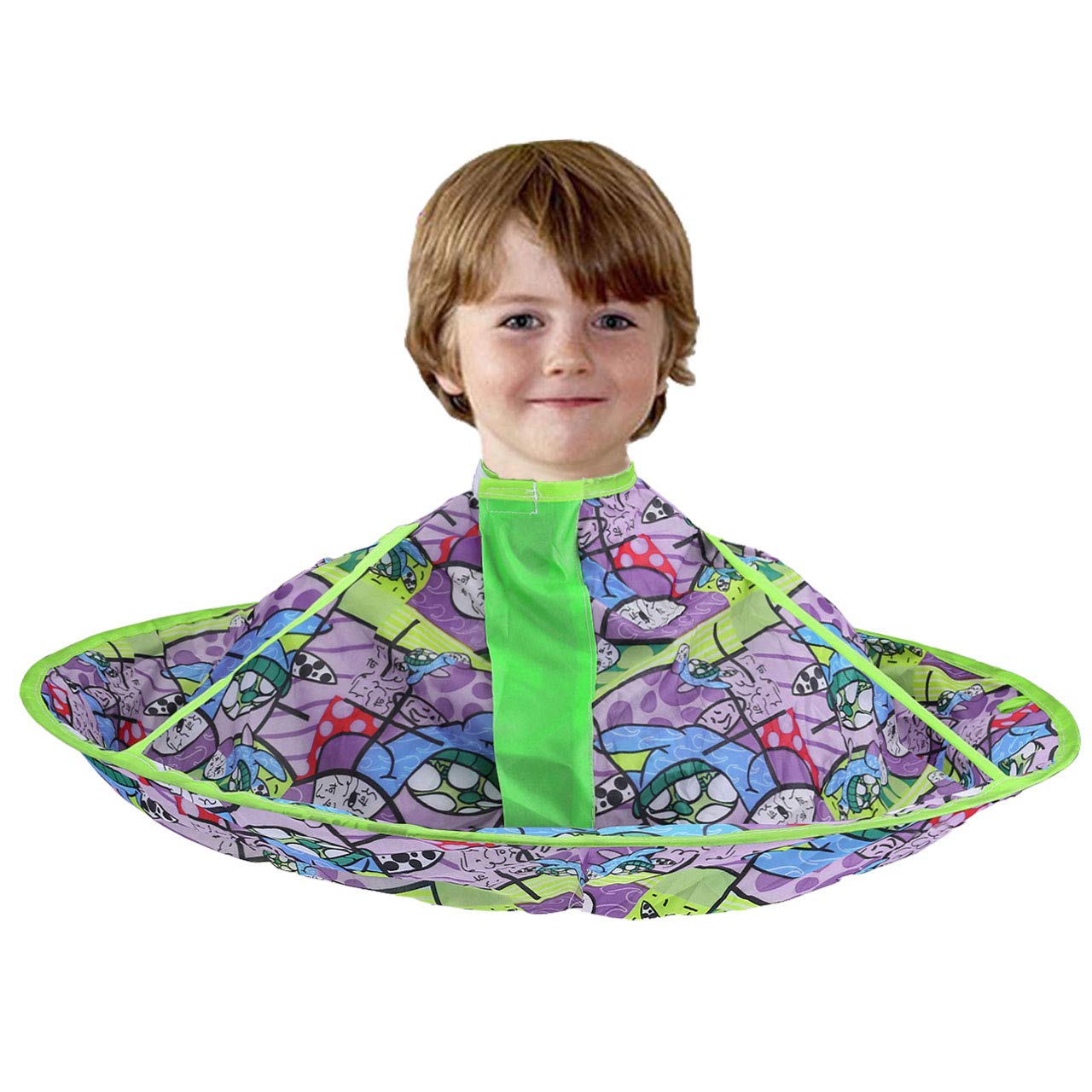CCbeauty Children Barber Cape for Kid Salon Cape Haircut Umbrella Catcher Hairdresser Styling Cape and Apron Waterproof (#2)