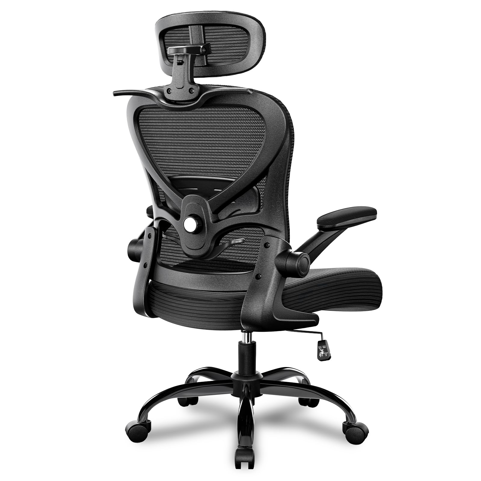 Photo 1 of ***PARTS ONLY**Freepub Ergonomic Office Chair with Headrest 3D, Mesh Office Desk Chair with Adjustable Lumbar Support, Computer Chair with Flip up Armrests, 350LBS Capacity - Design for Home/Offices - Black