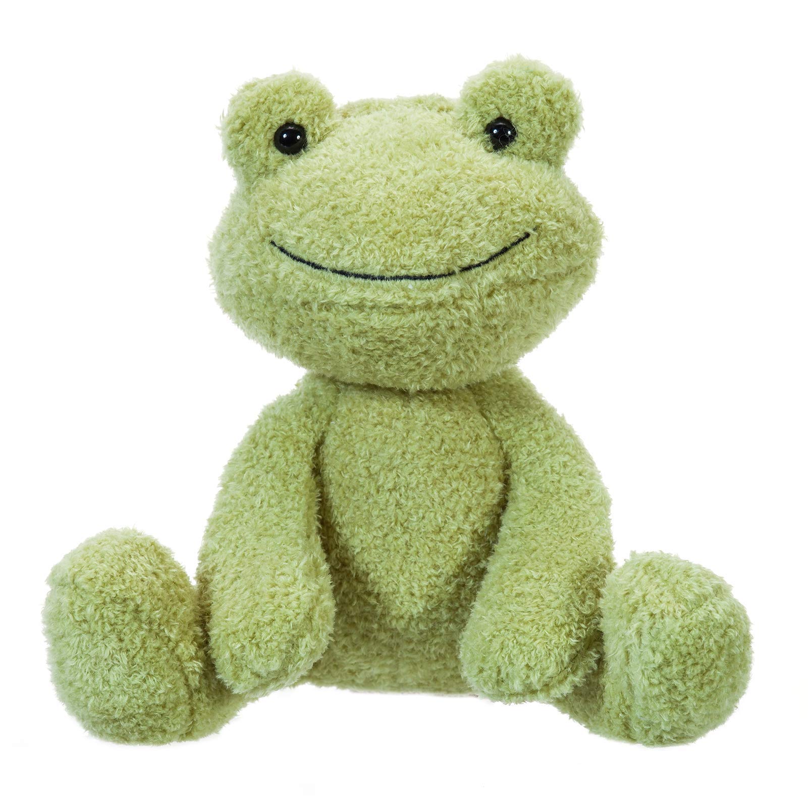 Apricot Lamb Frog Plush Stuffed Animals for Kids, Soft Cute Plush Toys for Baby Girl and Boy, Fluffy Frog Green 7 Inches — image 1