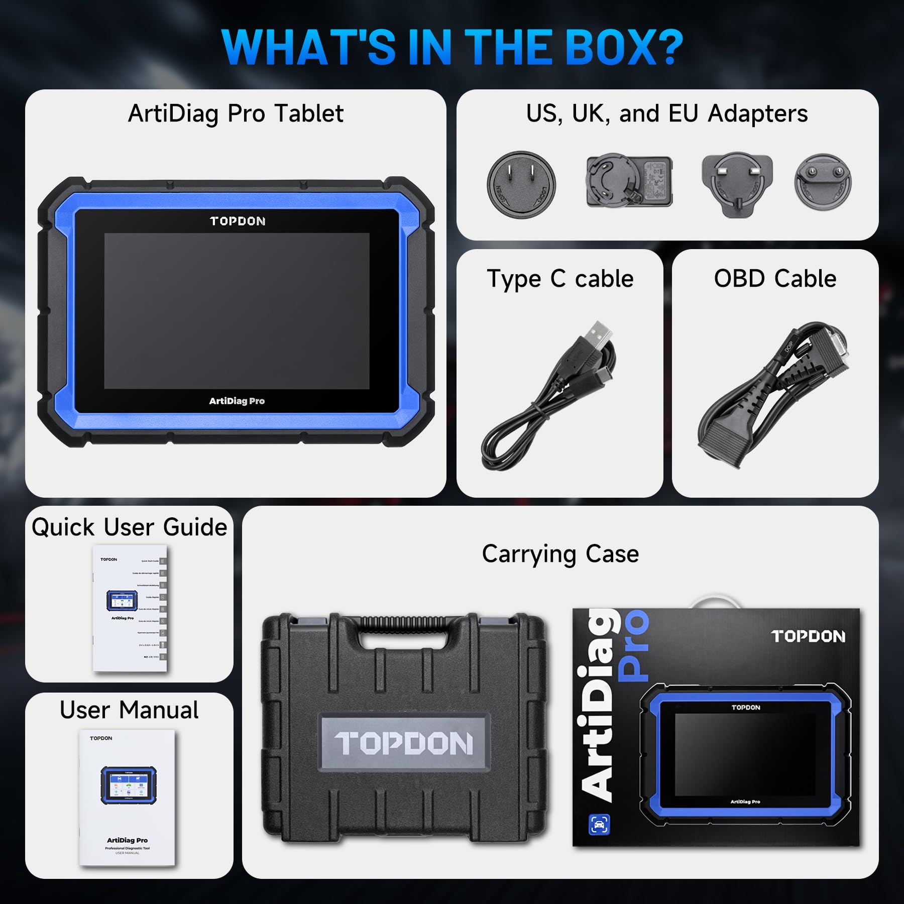 TOPDON ArtiDiag Pro OBD2 Scanner Diagnostic Tool, ECU Coding, Bidirectional Scan Tool with 35+ Services, V.A.G Guided, FCA SGW/R.e.Nault, Can FD DoIP/All Systems