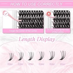 Individual Lashes Big Tray D Curl Lash Clusters 10D
